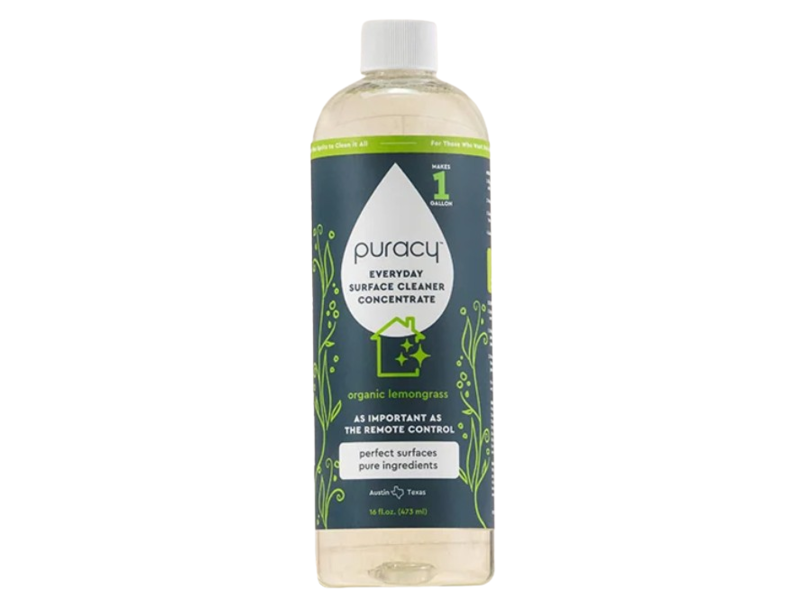 Puracy Everyday Surface Cleaner Concentrate , Organic Lemongrass, 16 fl oz/473 mL