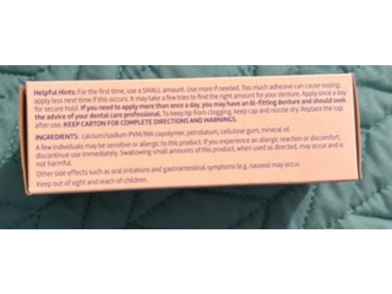 Super Poligrip Denture Adhesive Cream, 0.75 oz/21 g