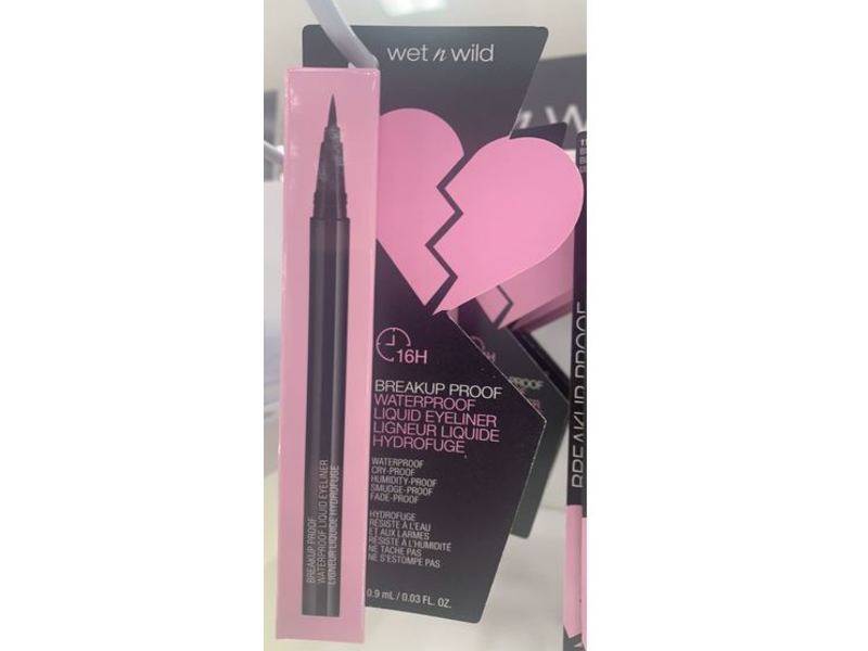 Wet N Wild Breakup-Proof Waterproof Liquid Eyeliner, 0.03 fl oz/0.9 mL