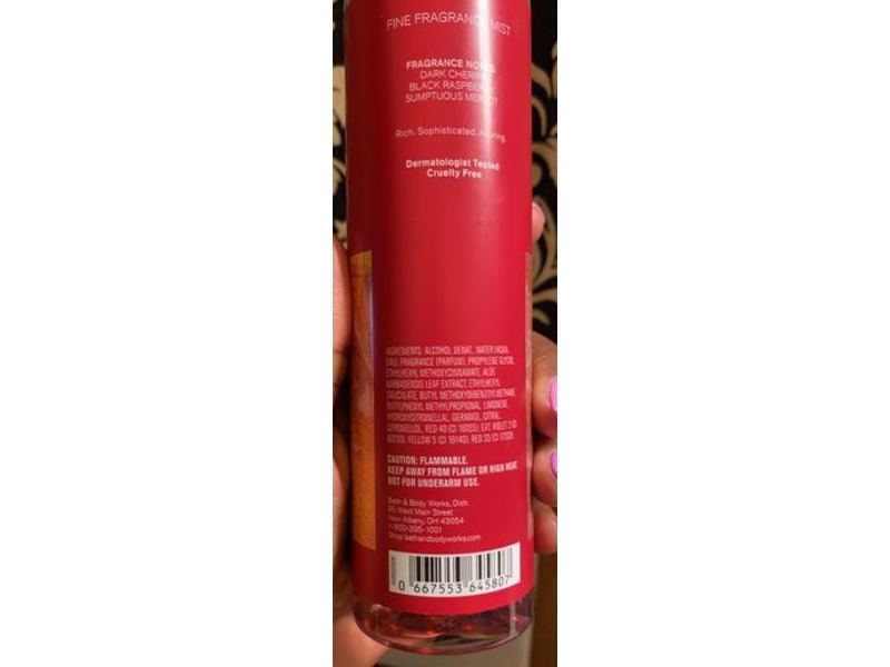 Bath & Body Works Black Cherry Merlot Fine Fragrance Mist, 8 fl oz