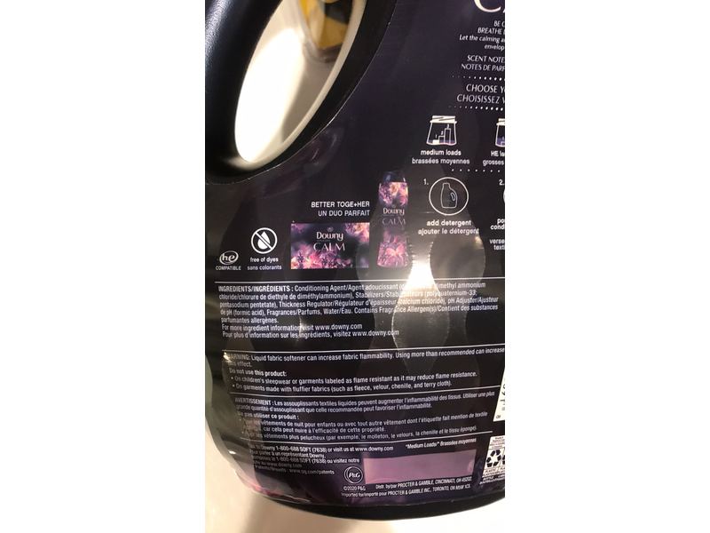 Downy Infusions Calm, Lavender & Vanilla Bean, 96 Loads, 64 fl oz