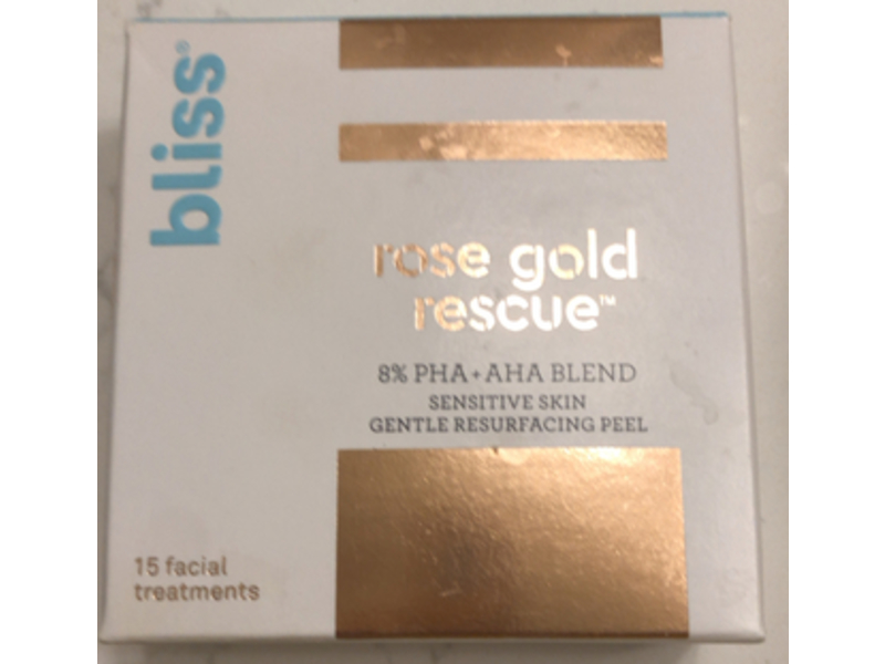 Bliss Gentle Resurfacing Peel, Rose Gold Rescue, 15 Treatments