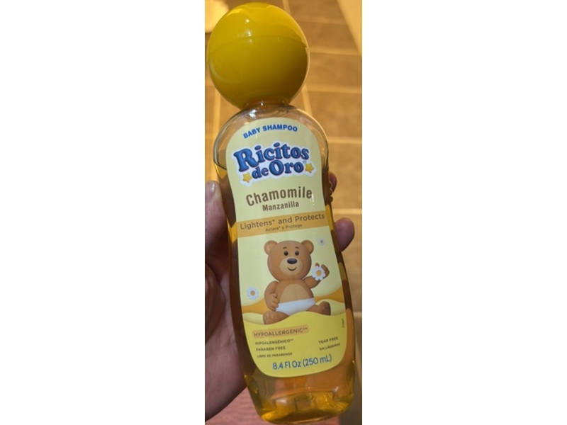 Ricitos De Oro Chamomile Baby Shampoo, Chamomille, 8.4 fl oz/250 mL, Pack Of 3
