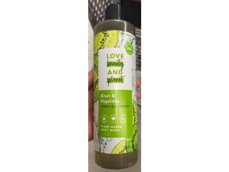Love Beauty & Planet Body Wash, Kiwi & Peptides, 20 fl oz