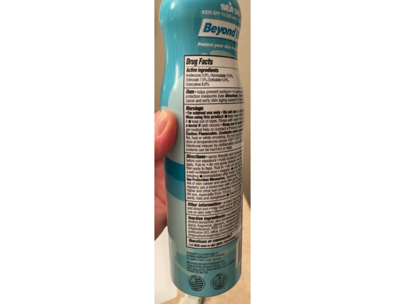 Sea & Ski Beyond Uv Kids Sunscreen, SPF 70, 10 oz/283 mL