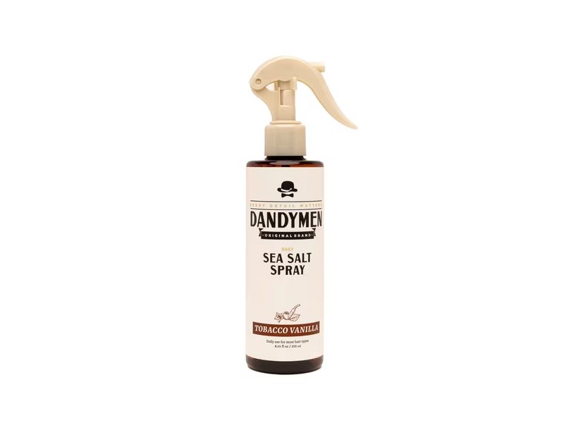 DandyMen Daily Sea Salt Spray, Tobacco Vanilla, 8.45 fl oz/250 mL