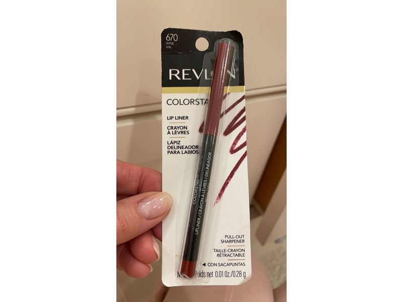 Revlon Colorstay Lipliner with SoftFlex, Wine 670, 0.01 oz / 0.28 g