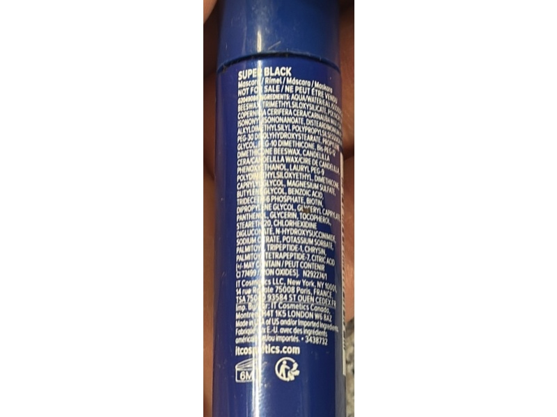 it Cosmetics Superhero Waterproof Mascara, Super Black, 0.16 fl oz/5 mL