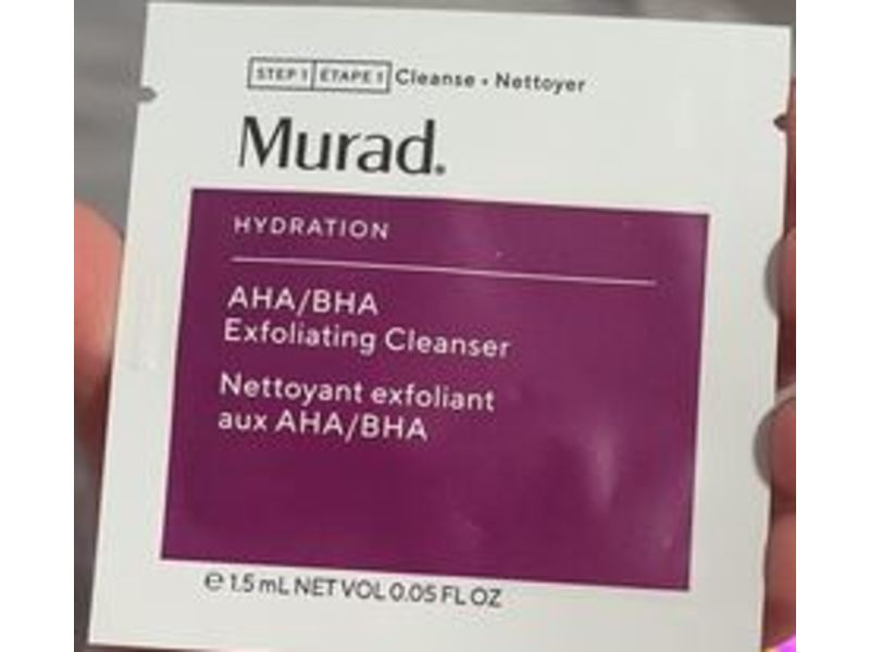 Murad AHA/BHA Exfoliating Cleanser, 0.05 fl oz/1.5 mL