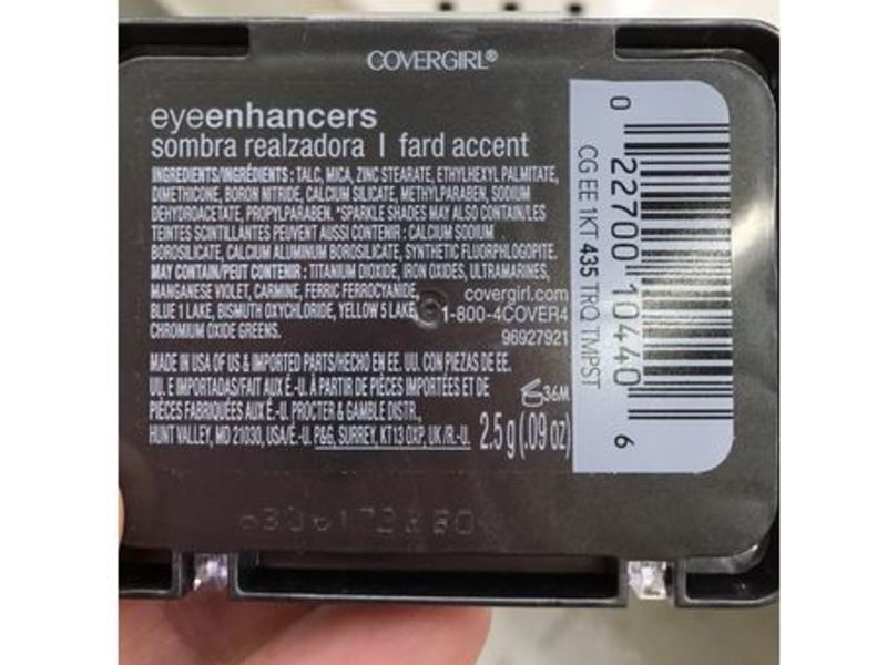 CoverGirl Eye Enhancers Shadow, Tempest Turquoise, 0.09 oz/2.5 g