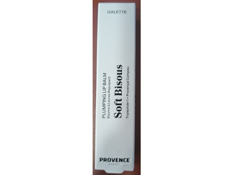 Provence Beauty Soft Bisous Pluming Lip Balm, Galette, 0.5 fl oz/15 mL