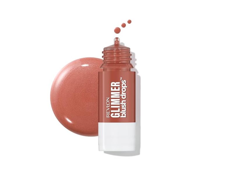 Revlon Glimmer Blush Drops, 101 Coralicious, 0.32 fl oz/9.4 mL