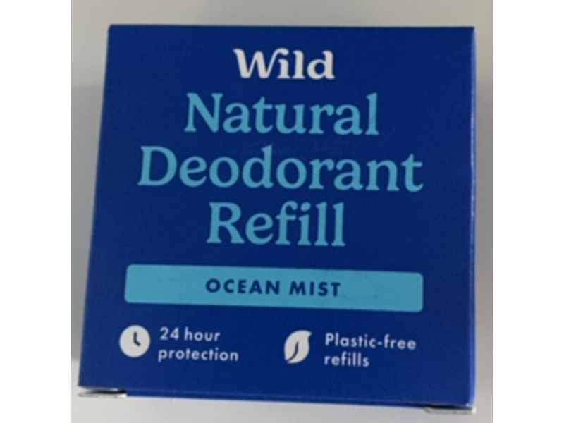 Wild Natural Deodorant Refill, Ocean Mist, 1.4 oz/40 g