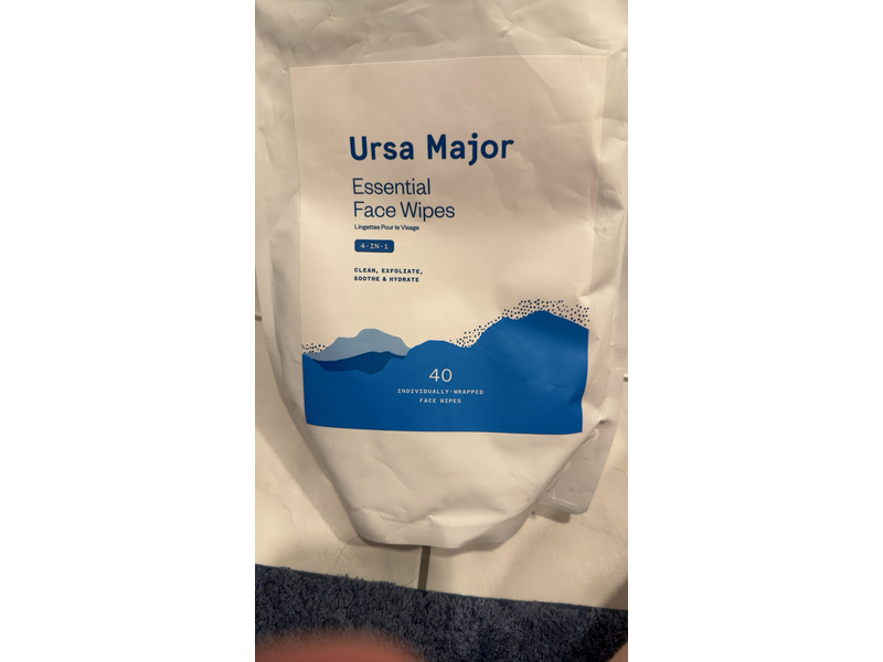 Ursa Major Instantly Refreshing Face Wipes, 40 Count