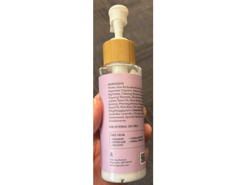 Komoni Nourish Lotion, 4 oz/118 mL