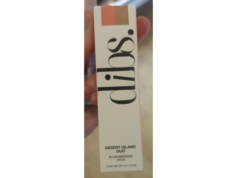 Dibs Desert Island Duo Blush/Bronzer Stick, Out of Office/Vacay Vibes, 0.3 fl oz/9 g
