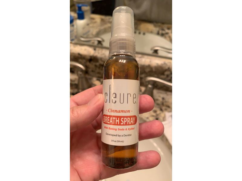 Cleure Breath Spray, Cinnamon, 2 fl oz/59 mL