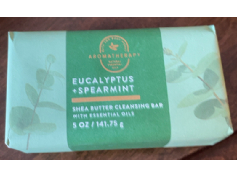 Bath & Body Works Shea Butter Cleansing Bar, Eucalyptus + Spearmint, 5 oz/141.75g