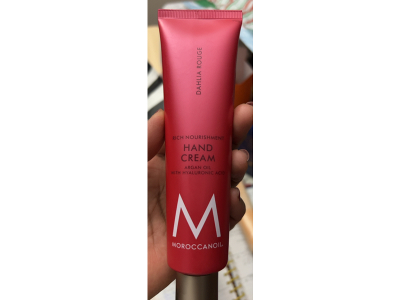 Moroccanoil Rich Nourishment Hand Cream, Dahlia Rouge, 3.4 fl oz/100 mL