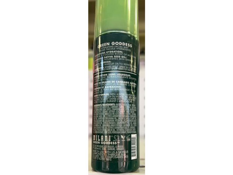 Milani Green Goddess Facial Mist, 2 fl oz/60 mL