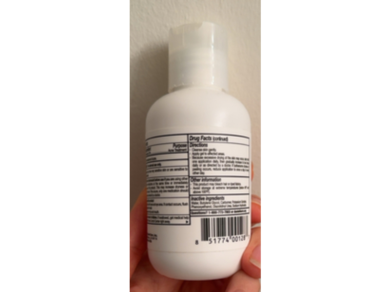 Acne.Org Treatment Benzoyl Peroxide 2.5% Gel, 3.4 fl oz/97 mL
