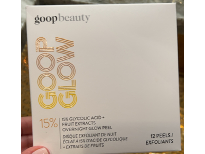 Goop Beauty Goop Glow Overnight Peel, 15% Glycolic Acid, 12 Count