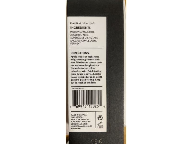 Niod Ethylated L-Ascorbic Acid 30% Network, 1 fl oz/30 mL