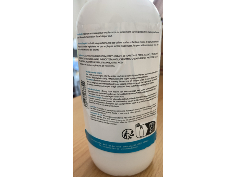 Eona Moisturizing Massage Cream, Neutral, 500 mL