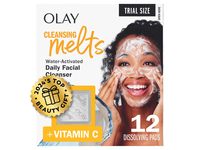 Olay Cleansing Melts Water-Activated Daily Facial Cleanser Pads, Vitamin C, 12 Count - Image 2