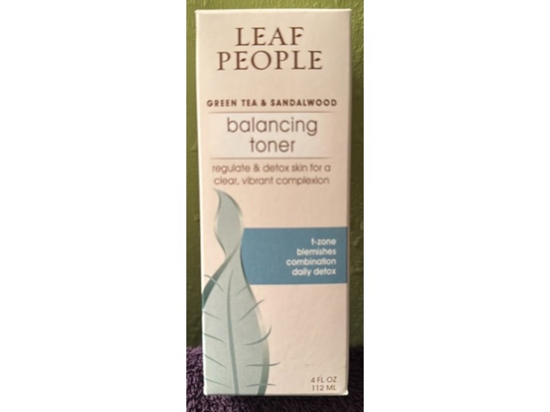 Leaf People Balancing Toner, Green Tea & Sandalwood, 4 fl oz/112 mL