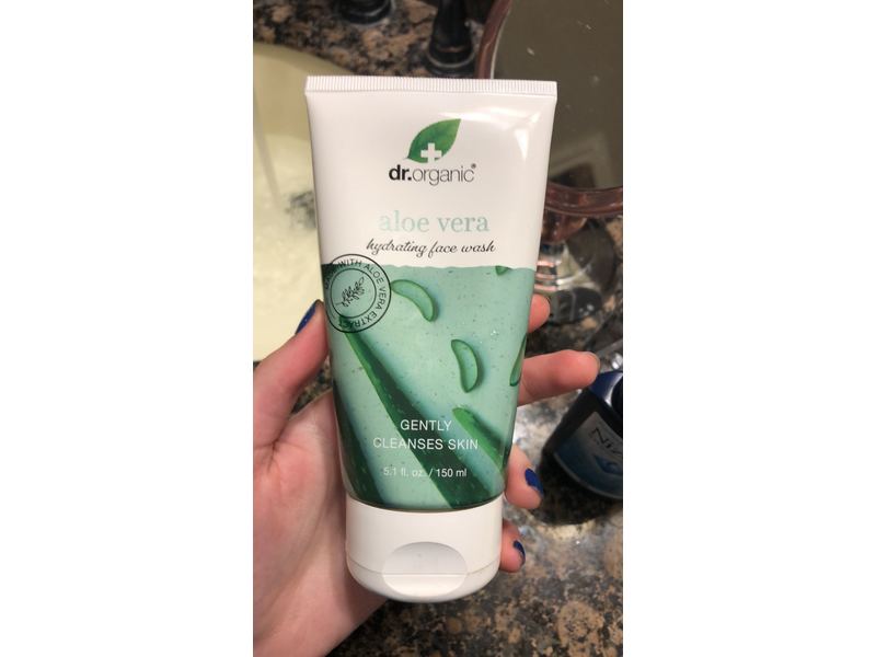 Dr.Organic Aloe Vera Hydrating Face Wash, 5.1 fl oz/150 mL