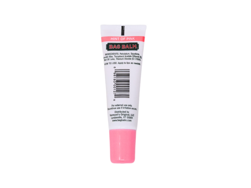 Bag Balm Lip Moisturizer, Hint Of Pink, 0.3 oz, Pack Of 4