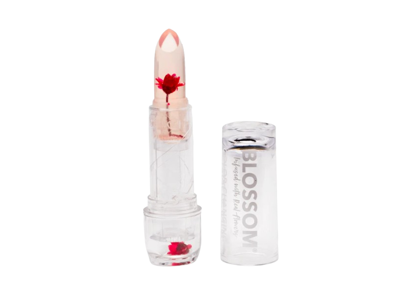 Blossom Color-Changing Crystal Lip Balm, Red, 0.1 oz/3g