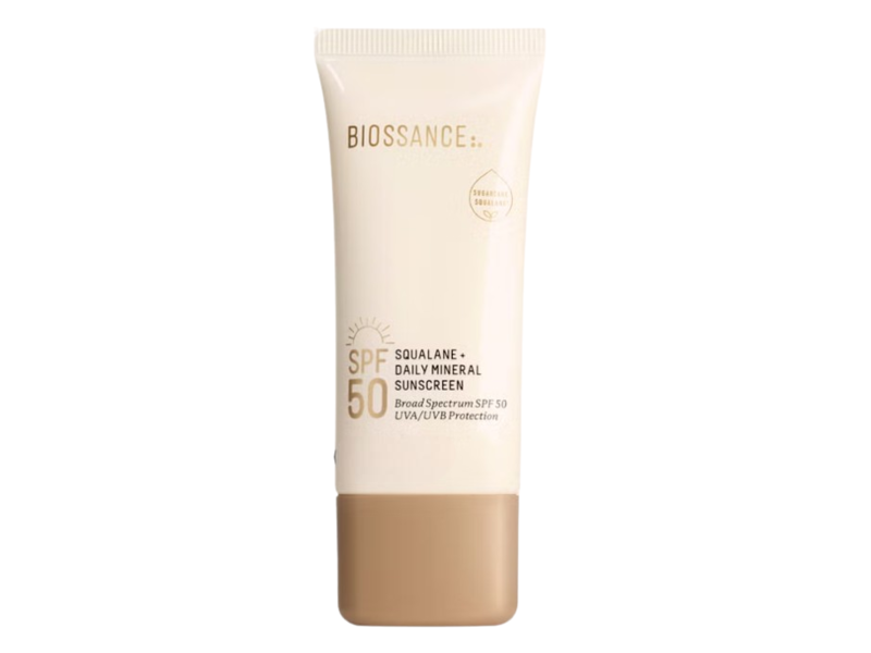 Biossance Squalane + Daily Mineral Sunscreen, SPF 50 Sugarcane Squalane , 1 fl oz/30 mL