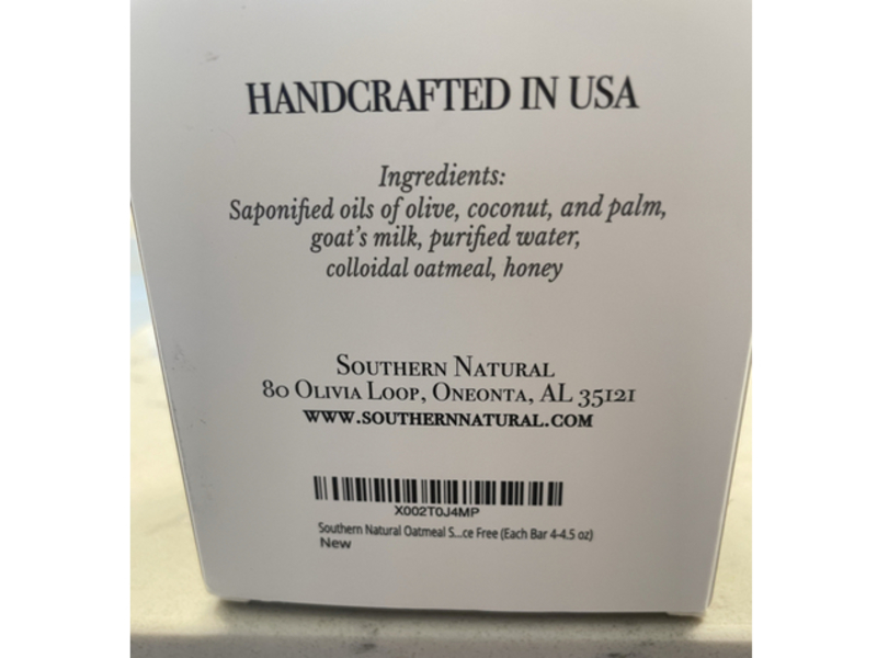 Southern Natural Goat Milk Soap, Oatmeal & Honey, 12 oz/340 g, 3 Count