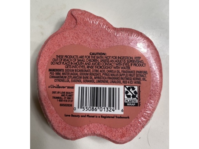 Love Beauty & Planet Beloved Bath Bomb, Apple & Cinnamon Bark, 4.6 oz