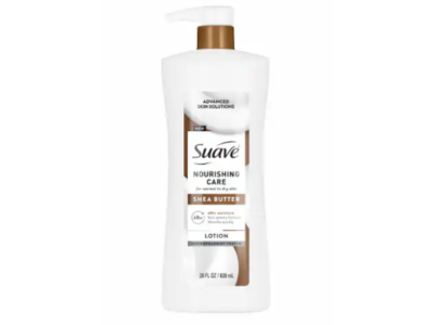 Suave Nourishing Care Lotion, Shea Butter, 28 fl oz/828 mL, Pack Of 4