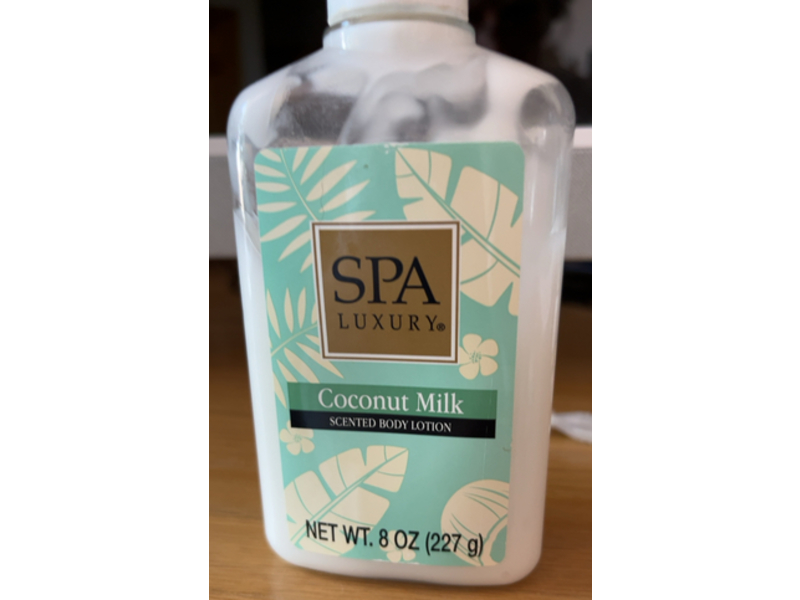 Spa Luxury Scented Body Lotion, Coconut Milk, 8 oz/227 g