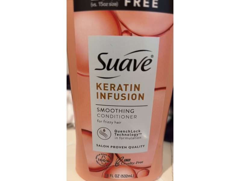 Suave Keratin Infusion Smoothing Conditioner, 18 fl oz/ 532 mL
