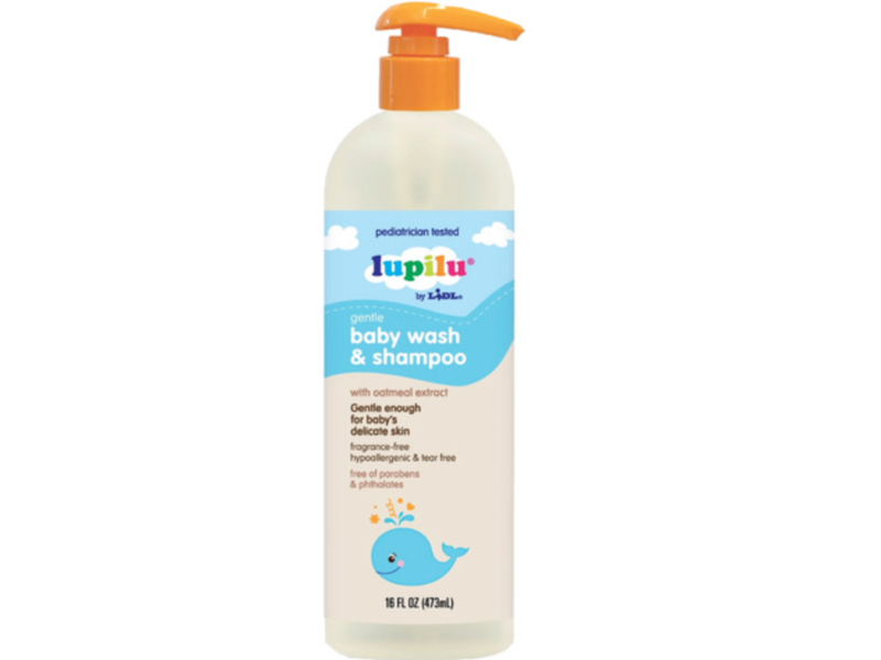 Lupilu Gentle Baby Wash & Shampoo, Oatmeal Extract, 16 fl oz/473 mL