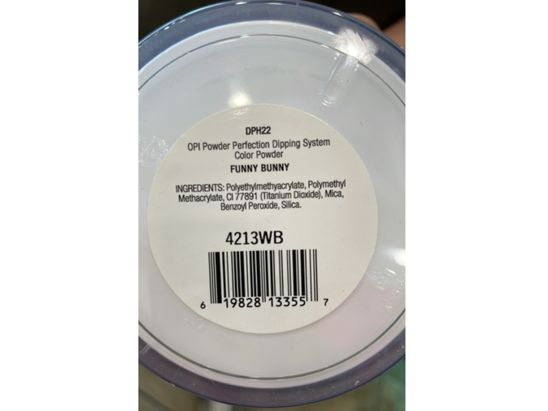 O.P.I Powder Perfection Color Powder, DPH22 Funny Bunny, 4.25 fl oz/120.5 g