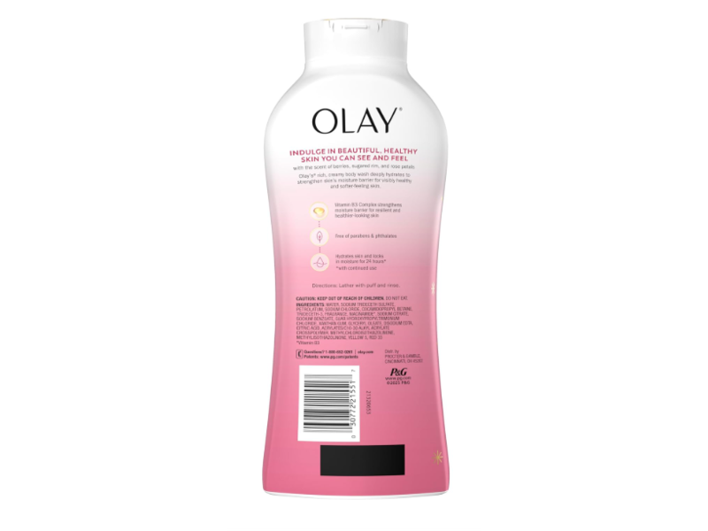 Olay Moisturizing Body Wash, Champagne Blush, 22 oz/650 mL