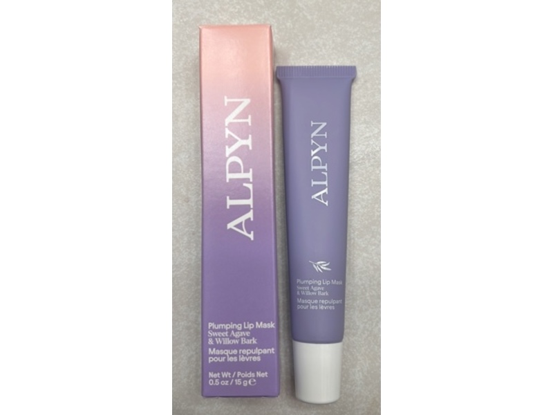 Alpyn Plumping Lip Mask, Sweet Agave & Willow Bark, 0.5 oz/15 g