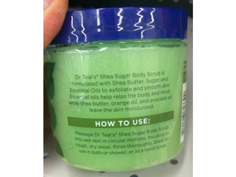 Dr Teal's Shea Sugar Scrub, Eucalyptus & Spearmint, 19 oz/538 g, Pack of 3