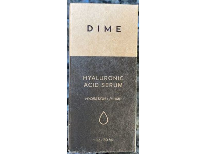 Dime Beauty Serum, Hyaluronic Acid, 1 fl oz/30 mL