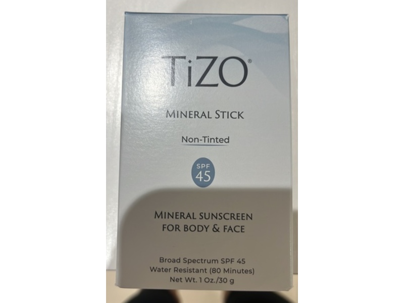 TiZO Mineral Stick Non-Tinted Sunscreen, SPF 45, 1 oz/30 g