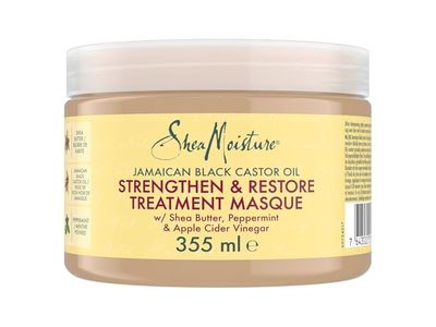 Jamaican Strengthen & Restore Treatment Mask, Shea Butter, Peppermint & Apple Cider Vnegar, 355 mL