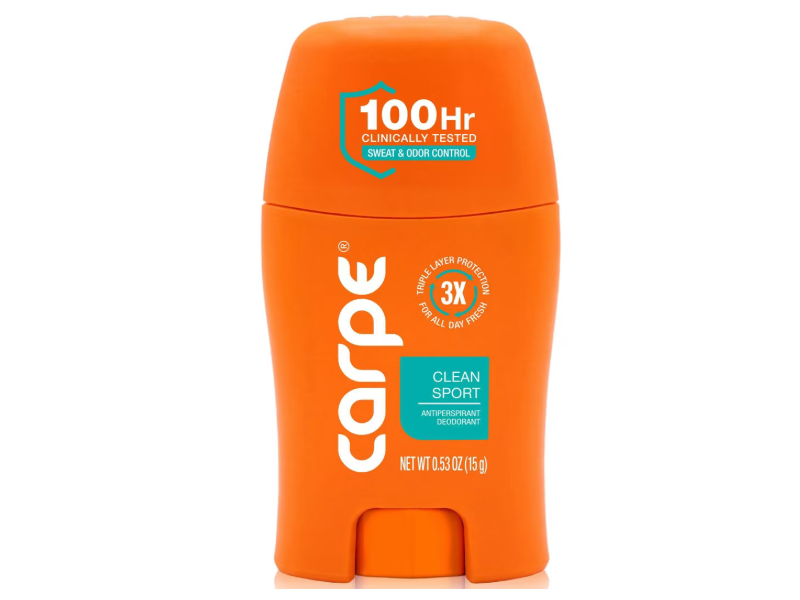 Carpe Antiperspirant Deodorant, Clean Sport, 0.53 oz/15 g