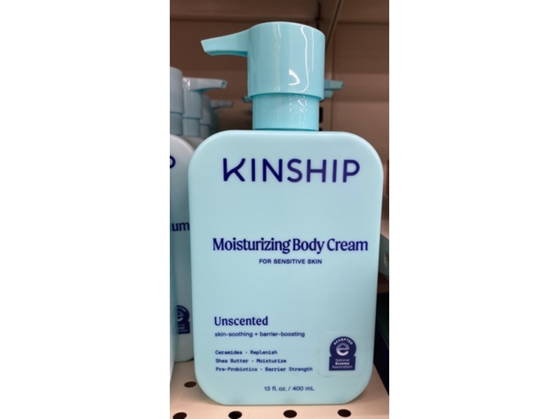 Kinship Moisturizing Body Cream, Unscented, 13 fl oz/400 mL