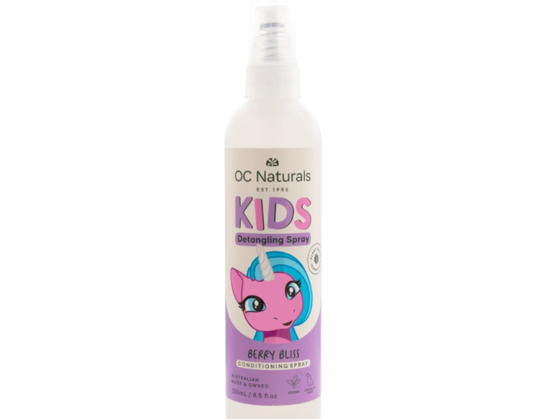 Oc Naturals Kids Detangling Spray, Berry Bliss, 8.5 fl oz/250 mL